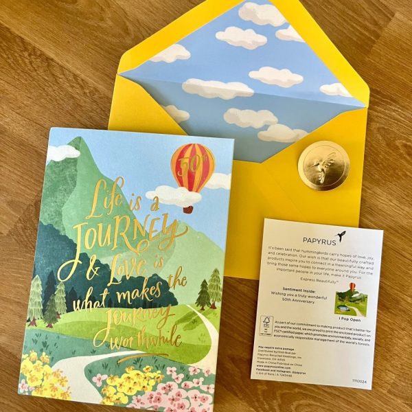 50th Anniversary Pop-up Greeting Card