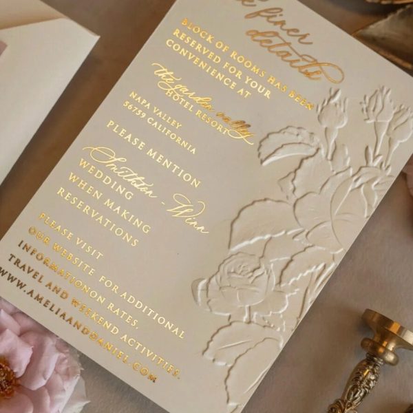 Blooming Whisper Wedding Invitation Elegant Luxe Collection