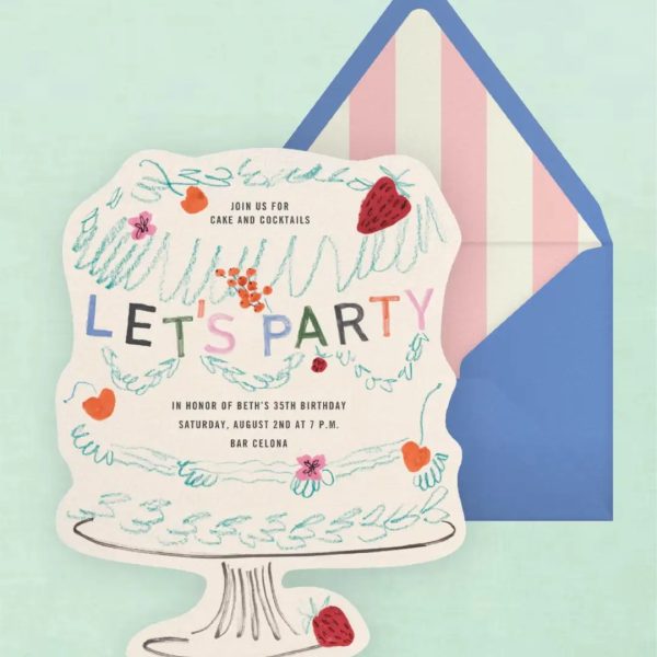 Floral Party Invitation Card