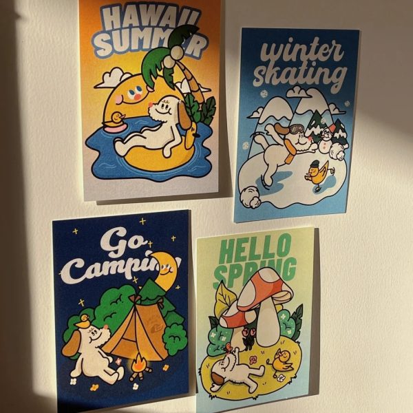 Seasons of Joy · Puppy Postcard Set