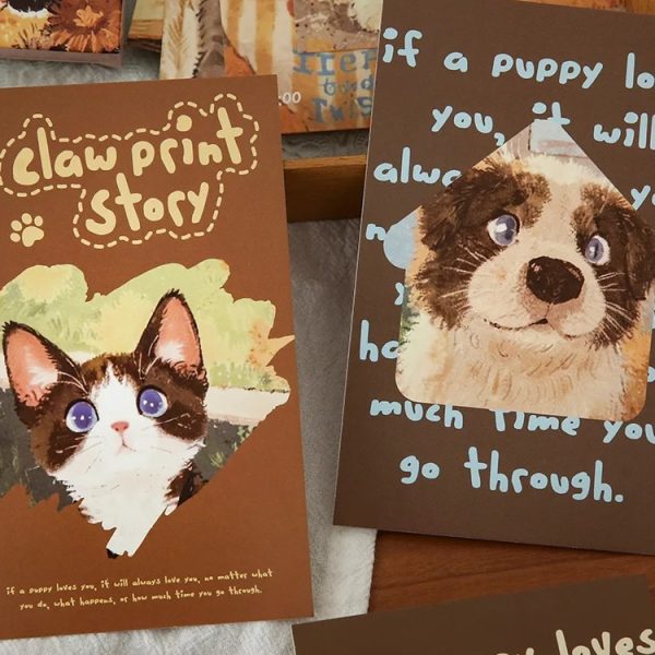 Claw Print Story Postcards