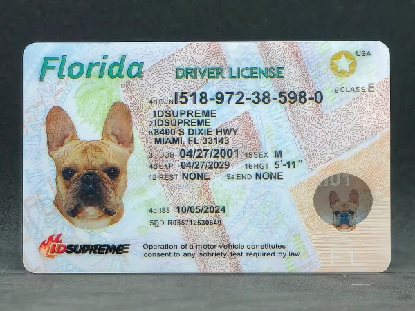 Custom Pet Florida Card