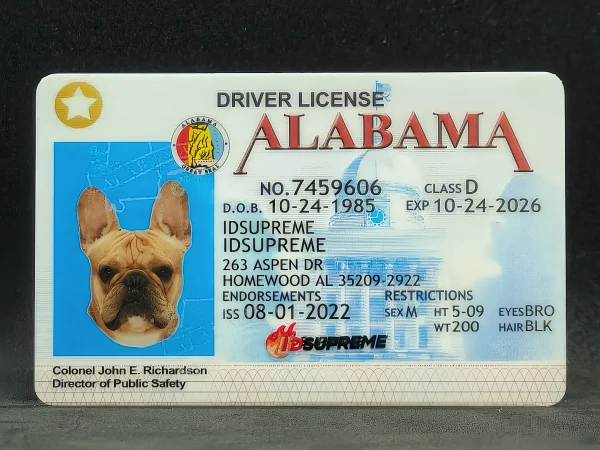 Custom Pet Alabama Card