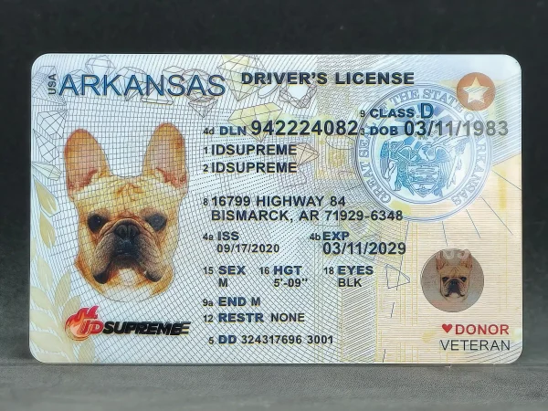 Custom Pet Arkansas Card