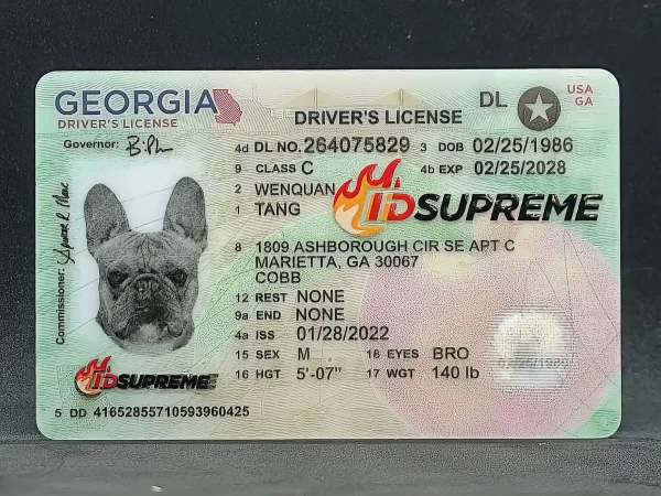 Custom Pet Georgia Card