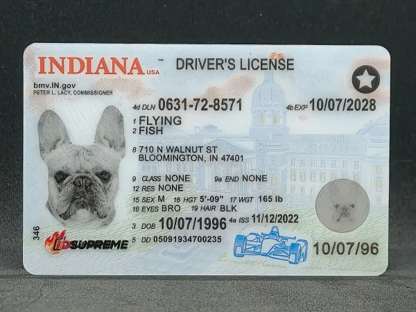 Custom Pet Indiana Card