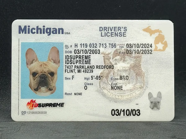 Custom Pet Michigan Card