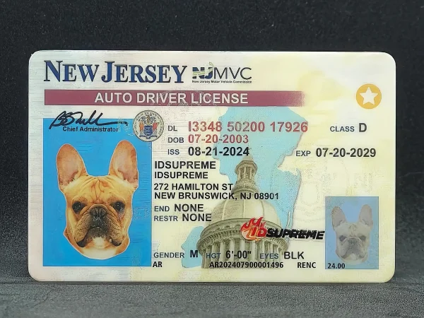 Custom Pet New Jersey Card