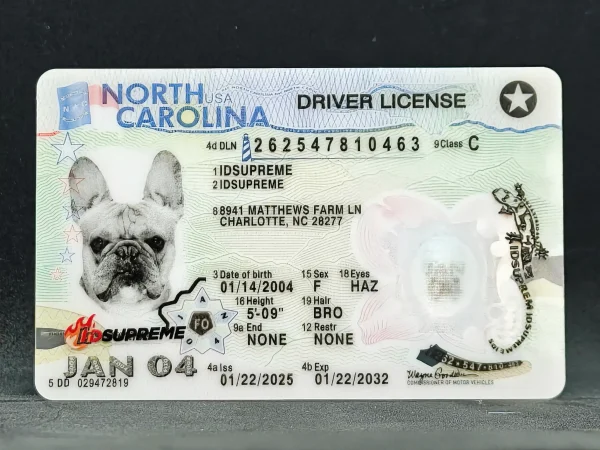 Custom Pet North Carolina Card