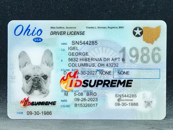 Custom Pet Ohio Card