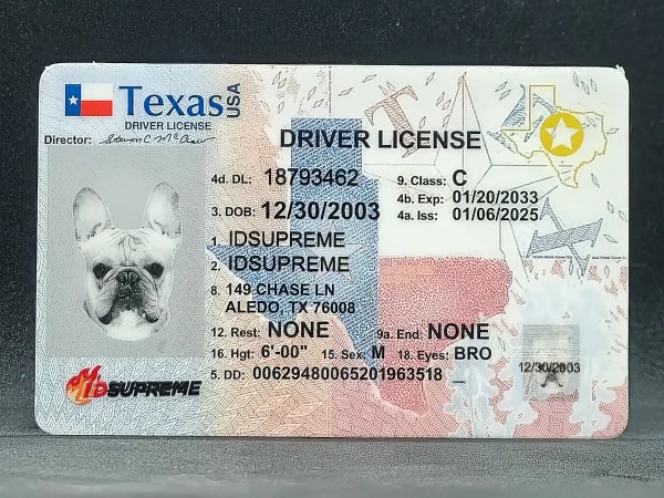 Custom Pet Texas Card