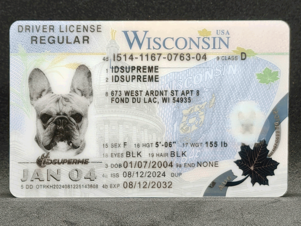 Wisconsin Scannable Fake ID